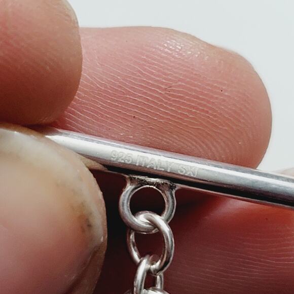 Ross Simons Sterling Silver Snowflake Toggle Bracelet 7" - Picture 4 of 6